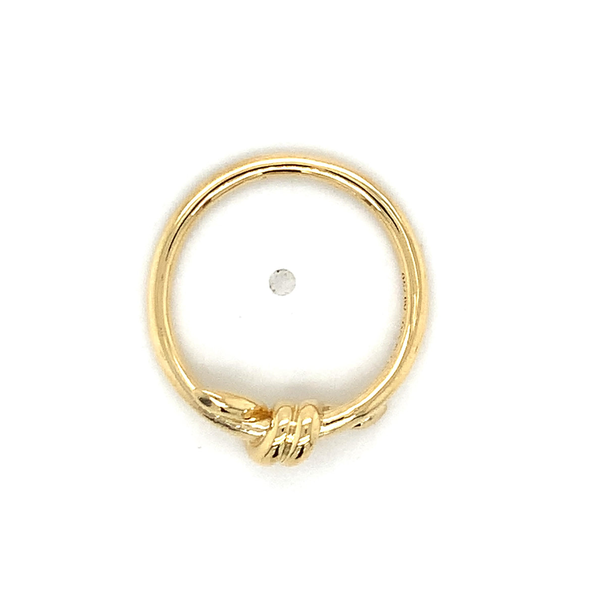 Tiffany & Company 18K Yellow Gold Plain Knot Band Ring Size 6