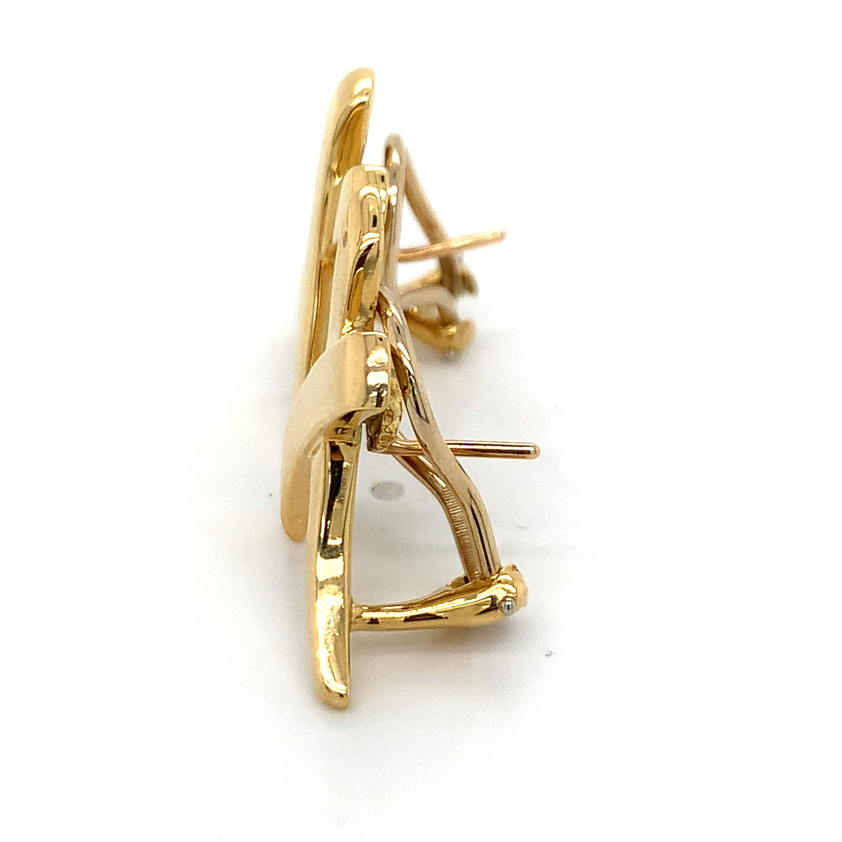 Tiffany & Co 18k Yellow Gold Paloma Picasso Graffiti X (Kiss) Clip-On Earrings