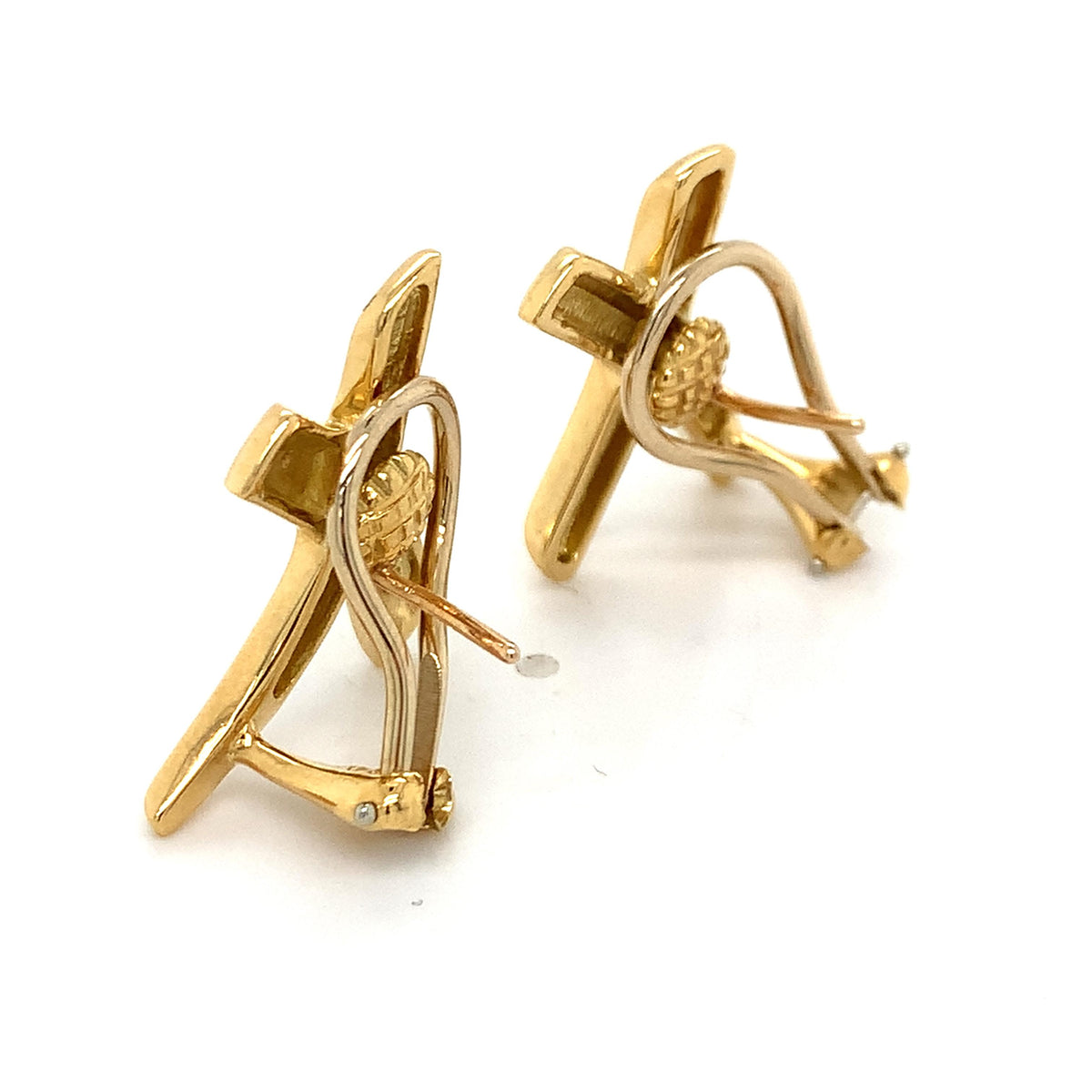 Tiffany & Co 18k Yellow Gold Paloma Picasso Graffiti X (Kiss) Clip-On Earrings