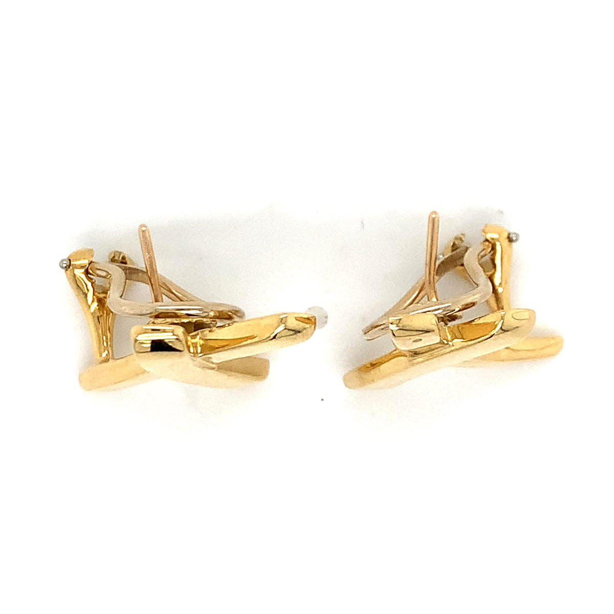 Tiffany & Co 18k Yellow Gold Paloma Picasso Graffiti X (Kiss) Clip-On Earrings